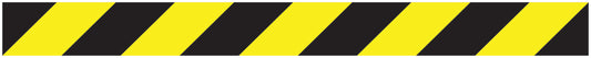 Sticker "Veiligheidsstrips" 20-80 cm geel van PVC-kunststof EW-STRIPES-10000-50x5-88-803