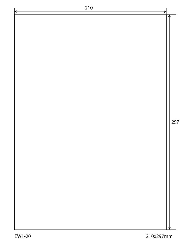 200 Folienetiketten 210x297mm, op 100 vellen Din A4, mat, zelfklevend