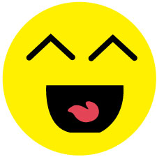 1000 smiley stickers 2-10 cm grote aantallen bijzonder voordelig EW-SMI-0410