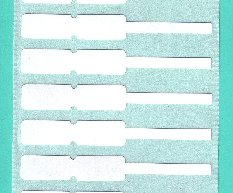 1000 juwelenlabels, ringlabels, 65x10mm op een rol. Sterke kleefkracht, EW-JUPE-6510-0