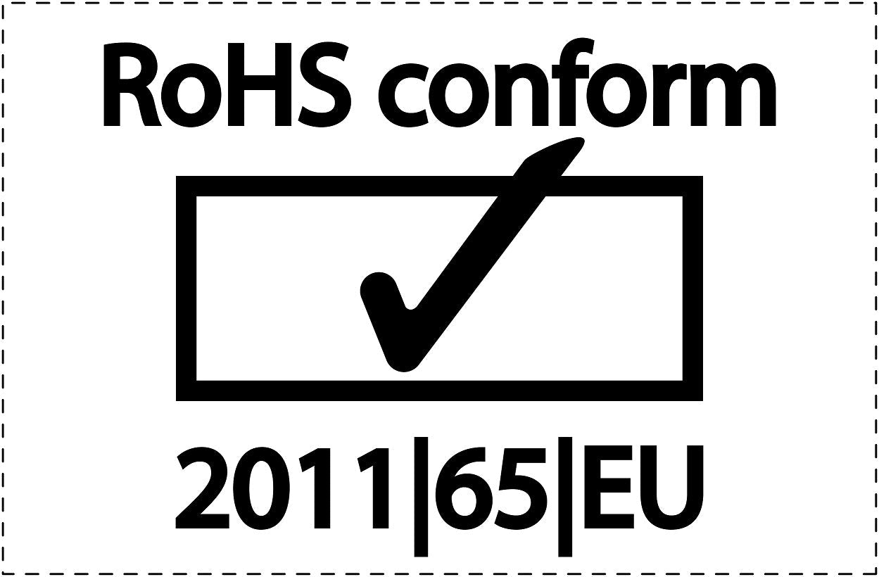 100x elektrische apparaten Rohs-kentekenplaat EW-ROHS-20400