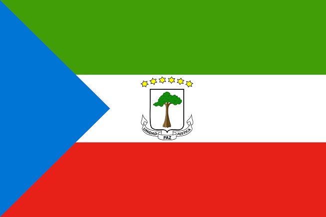 Sticker vlag van Equatoriaal-Guinea 5-60cm Weerbestendig ES-FL-AEQ