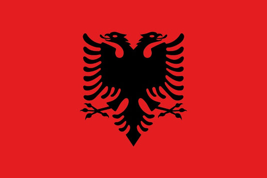Sticker vlag van Albanië 5-60cm Weerbestendig ES-FL-ALB
