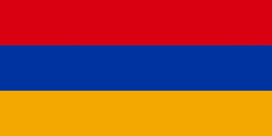 Sticker vlag van Armenië 5-60cm Weerbestendig ES-FL-ARM