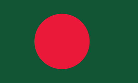 Sticker vlag van Bangladesh 5-60cm Weerbestendig ES-FL-BGD