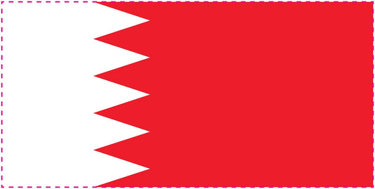 Sticker vlag van Bahrein 5-60cm Weerbestendig ES-FL-BHR
