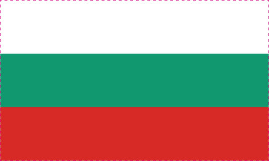 Sticker vlag van Bulgarije 5-60cm Weerbestendig ES-FL-BUL