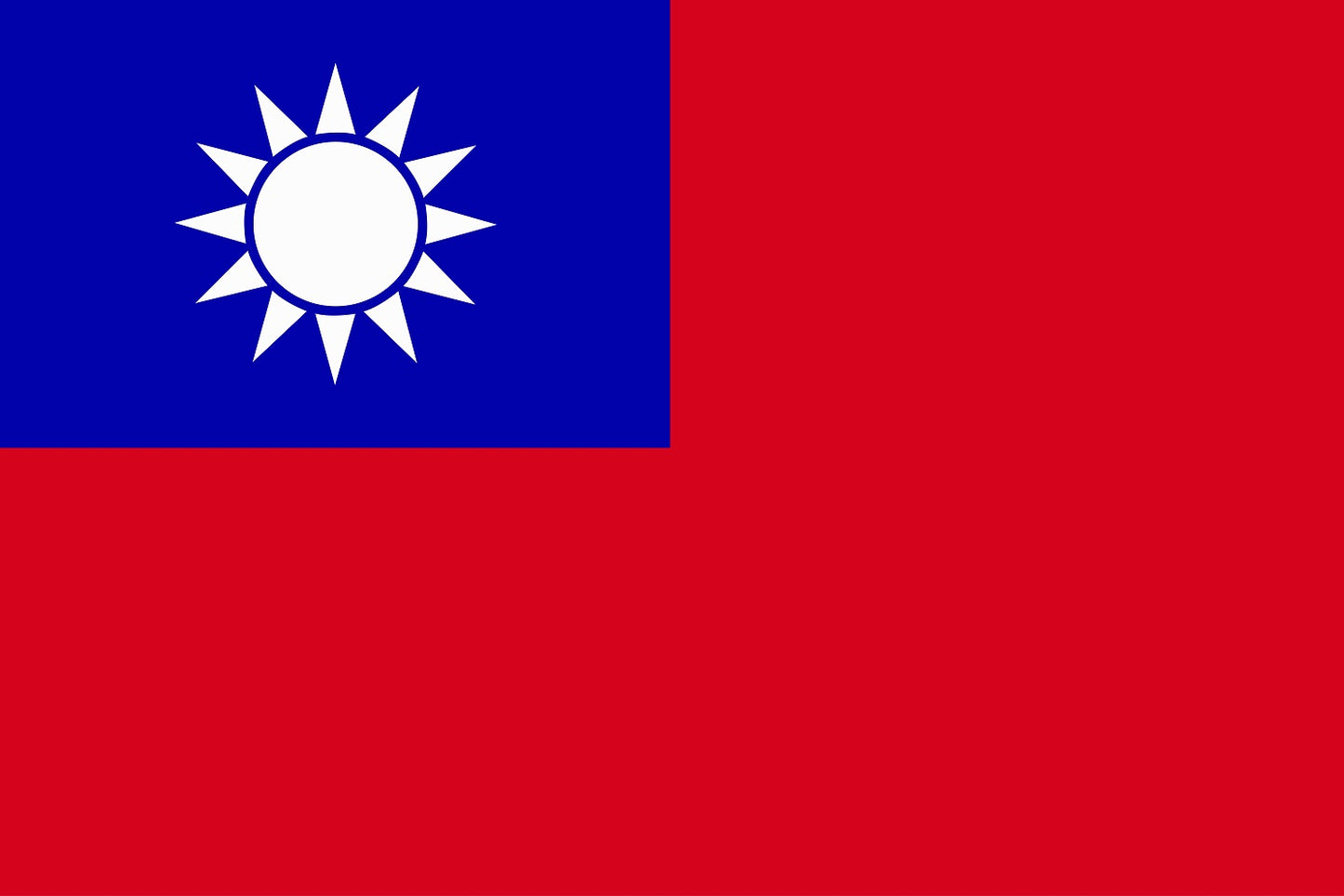 Stickervlag van Taiwan 5-60cm Weerbestendig ES-FL-CHI