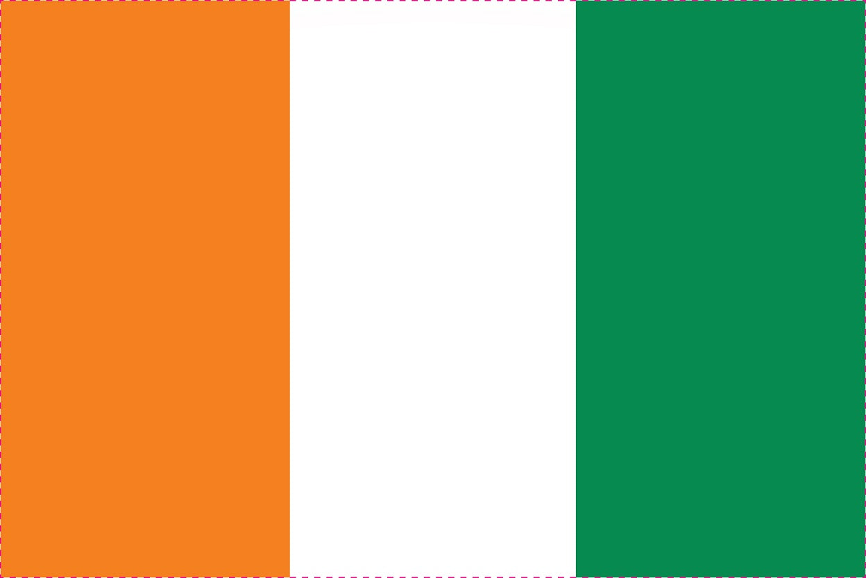 Sticker vlag Republiek Ivoorkust van 5-60cm Weerbestendig ES-FL-ELF