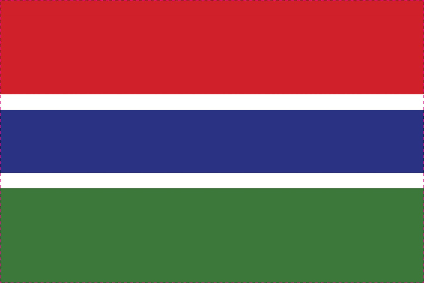 Sticker vlag van  Gambia  5-60cm Weerbestendig ES-FL-GAM