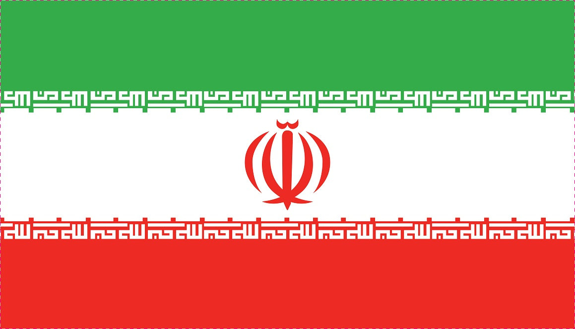 Sticker vlag va Iran 5-60cm Weerbestendig ES-FL-IRN