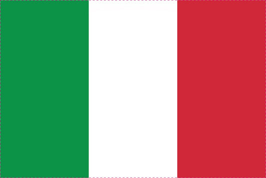 Sticker vlag van Italië 5-60cm Weerbestendig ES-FL-ITL