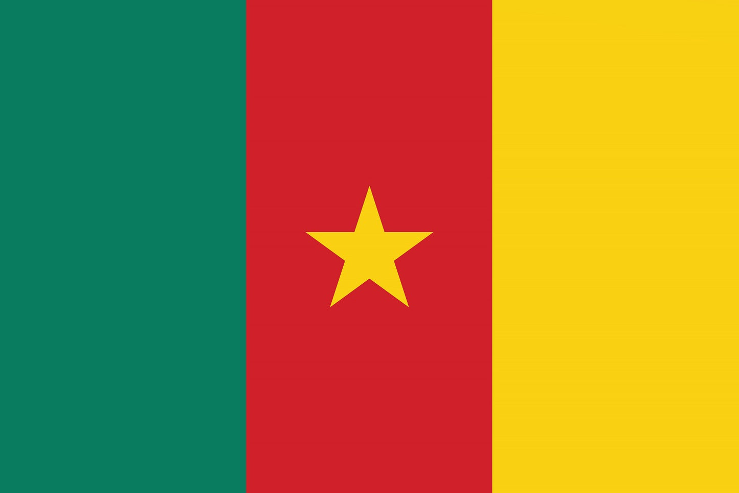 Sticker vlag van Kameroen 5-60cm Weerbestendig ES-FL-KAM