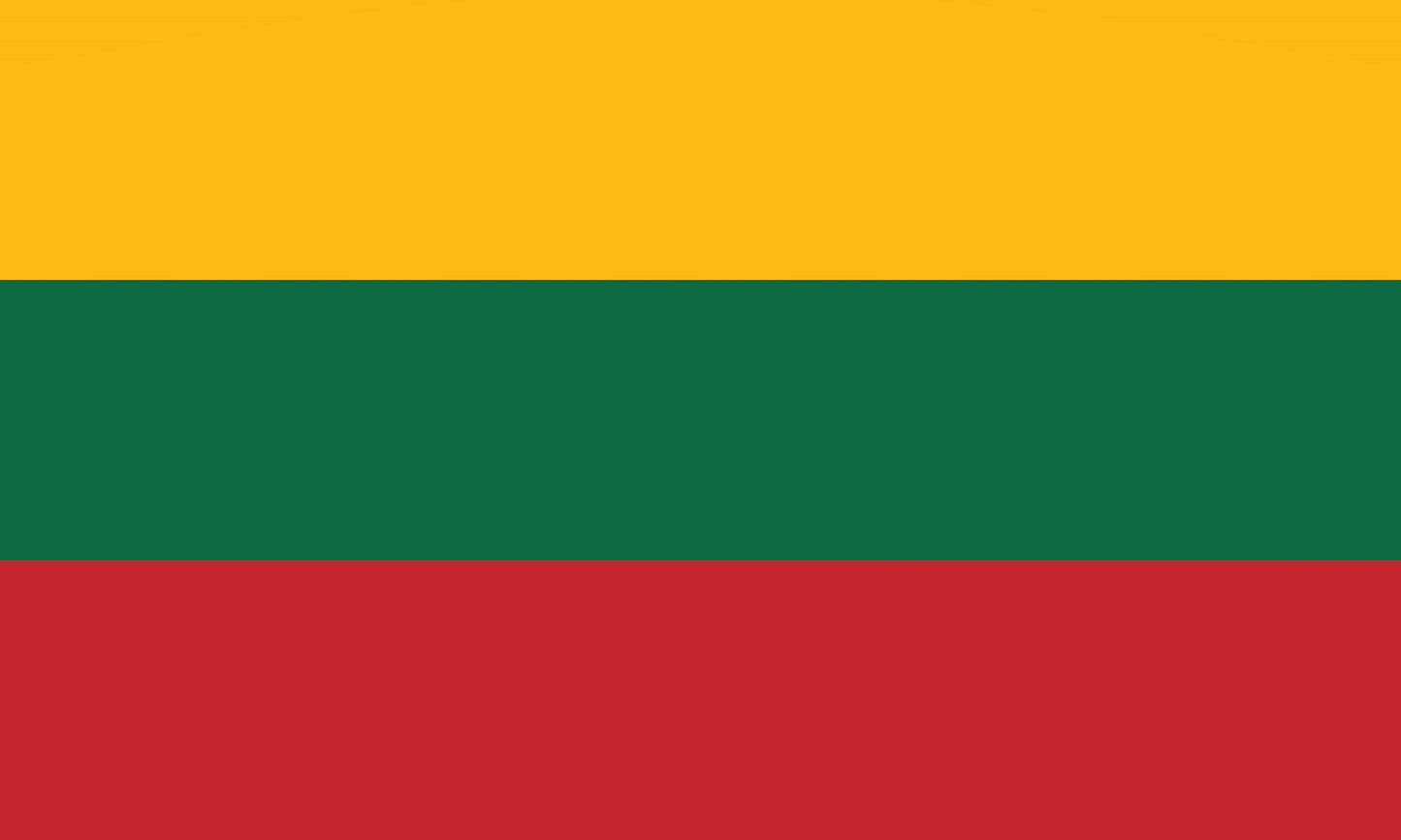 Sticker vlag van Litouwen 5-60cm Weerbestendig ES-FL-LIT