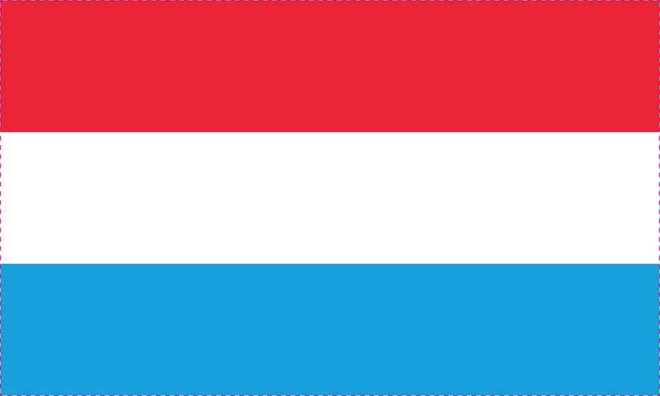 Sticker vlag van Luxemburg 5-60cm Weerbestendig ES-FL-LUX