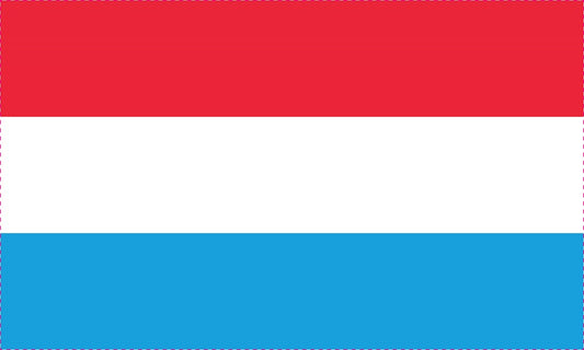 Sticker vlag van Luxemburg 5-60cm Weerbestendig ES-FL-LUX