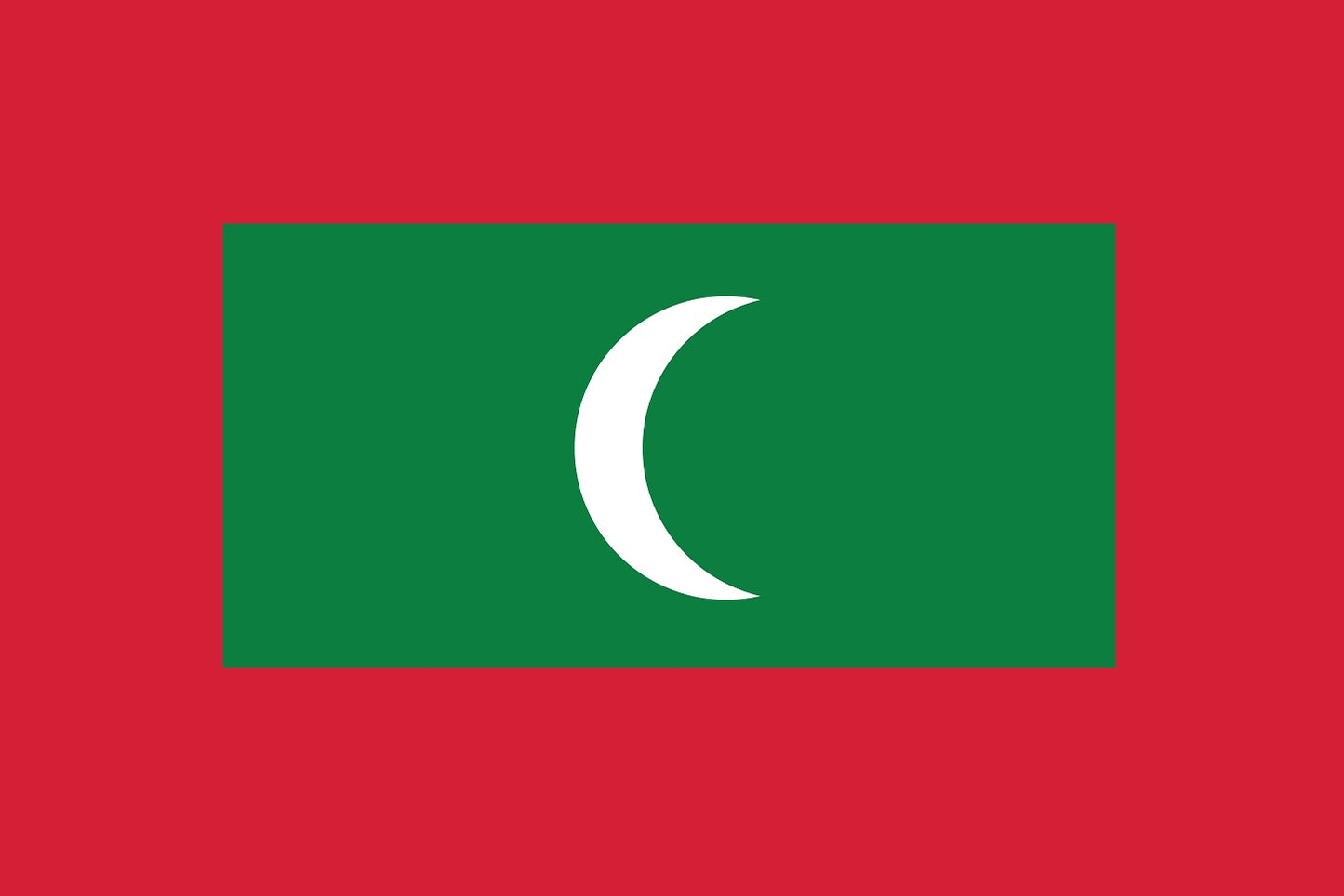 Sticker vlag van Maldiven 5-60cm Weerbestendig ES-FL-MLD