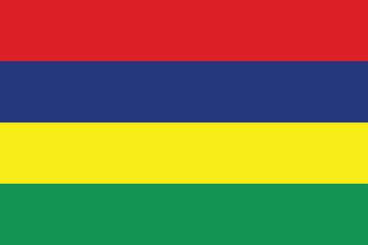 Sticker vlag van Mauritius 5-60cm Weerbestendig ES-FL-MUR