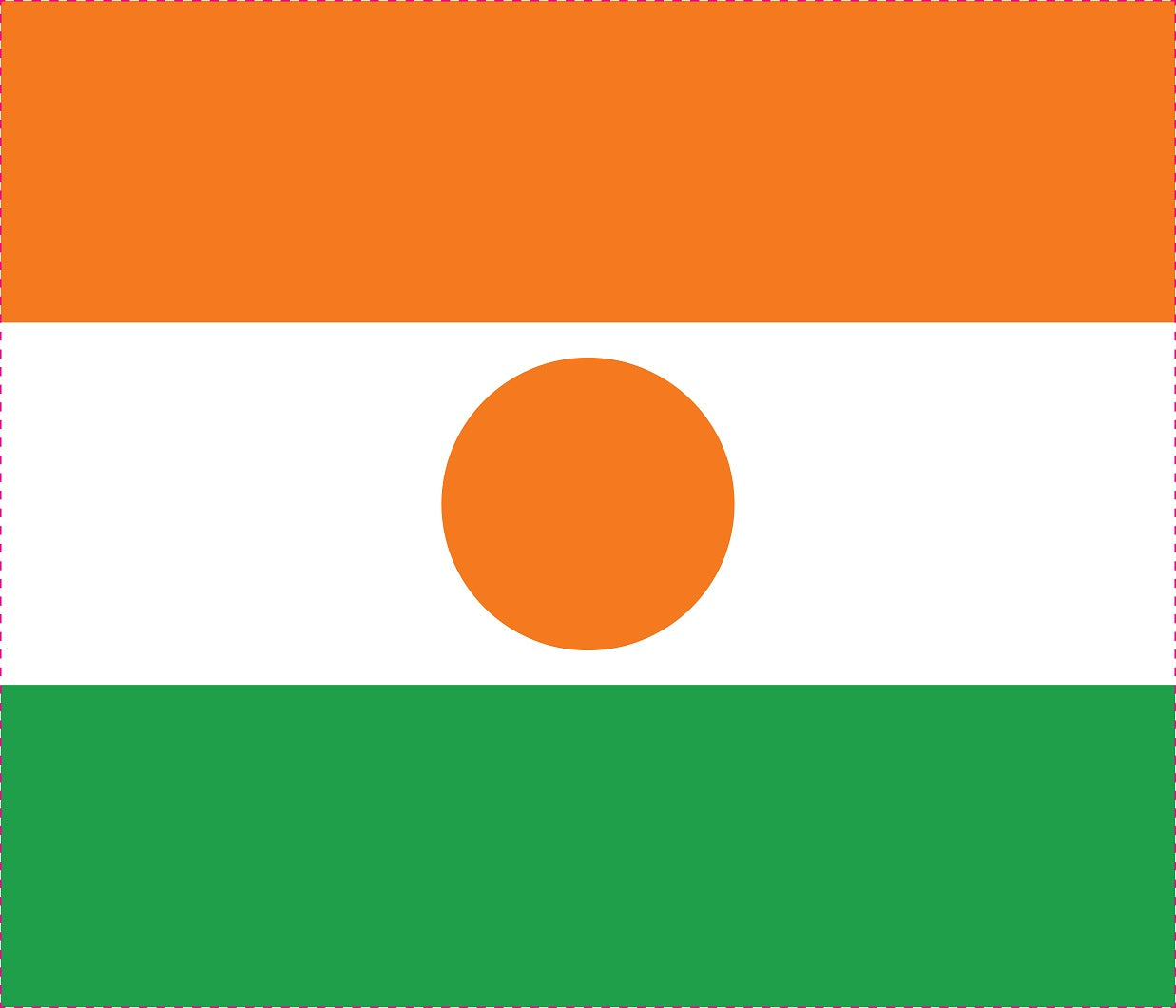 Sticker vlag van Niger 5-60cm Weerbestendig ES-FL-NIG