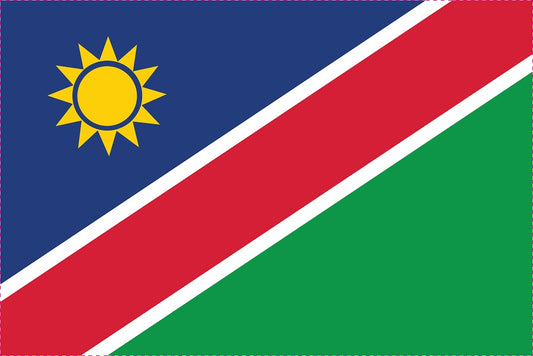 Sticker vlag van Namibië 5-60cm Weerbestendig ES-FL-NMB