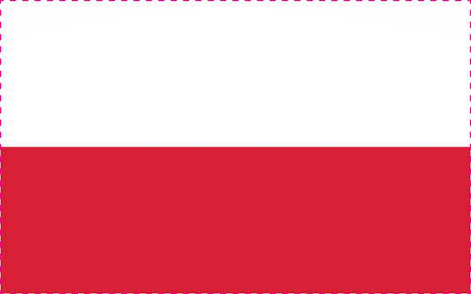 Sticker vlag  Polen 5-60cm Weerbestendig ES-FL-POL