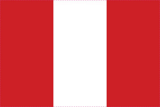 Sticker vlag Peru 5-60cm Weerbestendig ES-FL-PRU