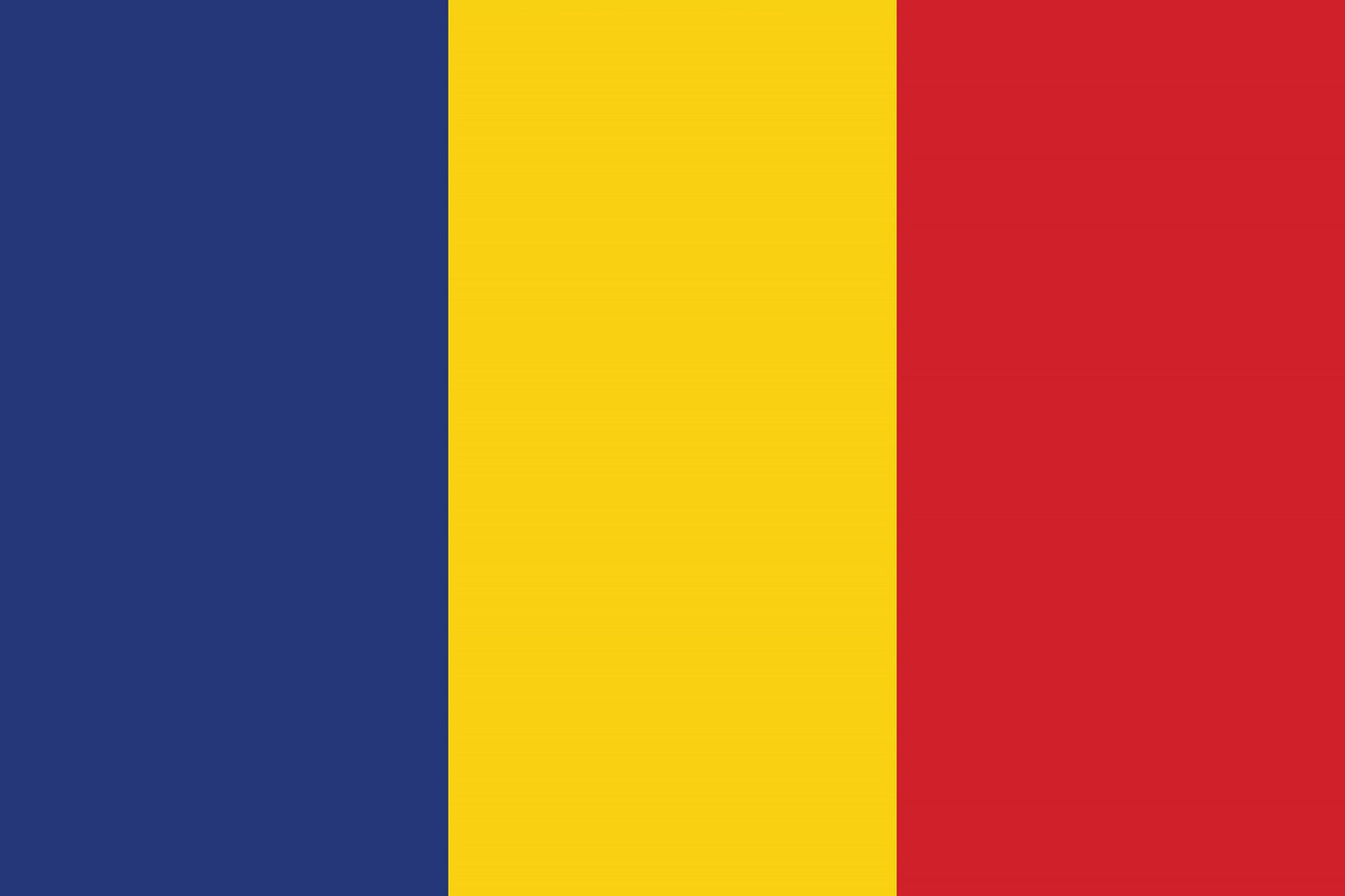 Sticker vlag van Roemenië 5-60cm Weerbestendig ES-FL-RUM