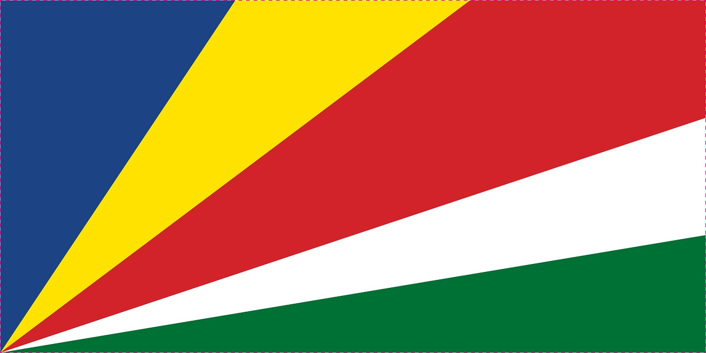 Sticker vlag van Seychellen 5-60cm Weerbestendig ES-FL-SEY