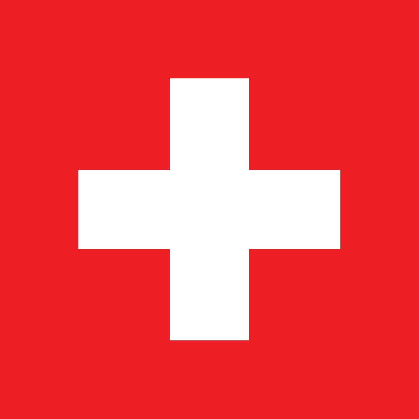 Sticker vlag van Zwitserland 5-60cm Weerbestendig ES-FL-SWZ