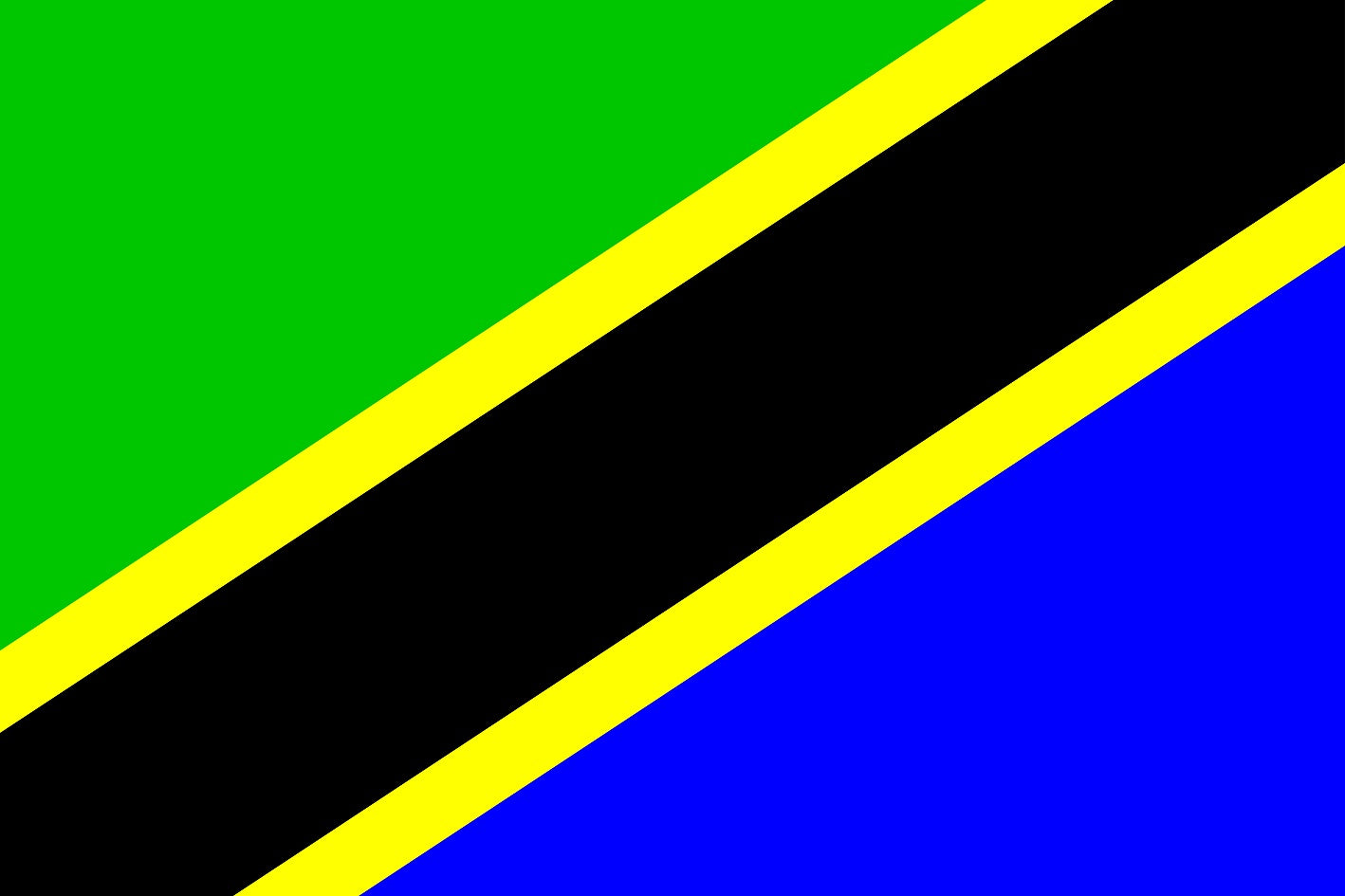 Sticker vlag van Tanzania 5-60cm Weerbestendig ES-FL-TAN