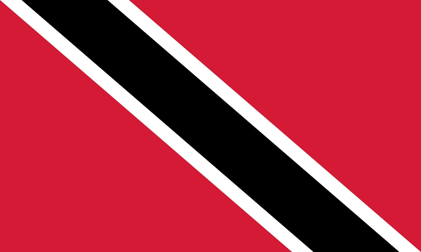 Sticker vlag van Trinidad en Tobago 5-60cm Weerbestendig ES-FL-TNT