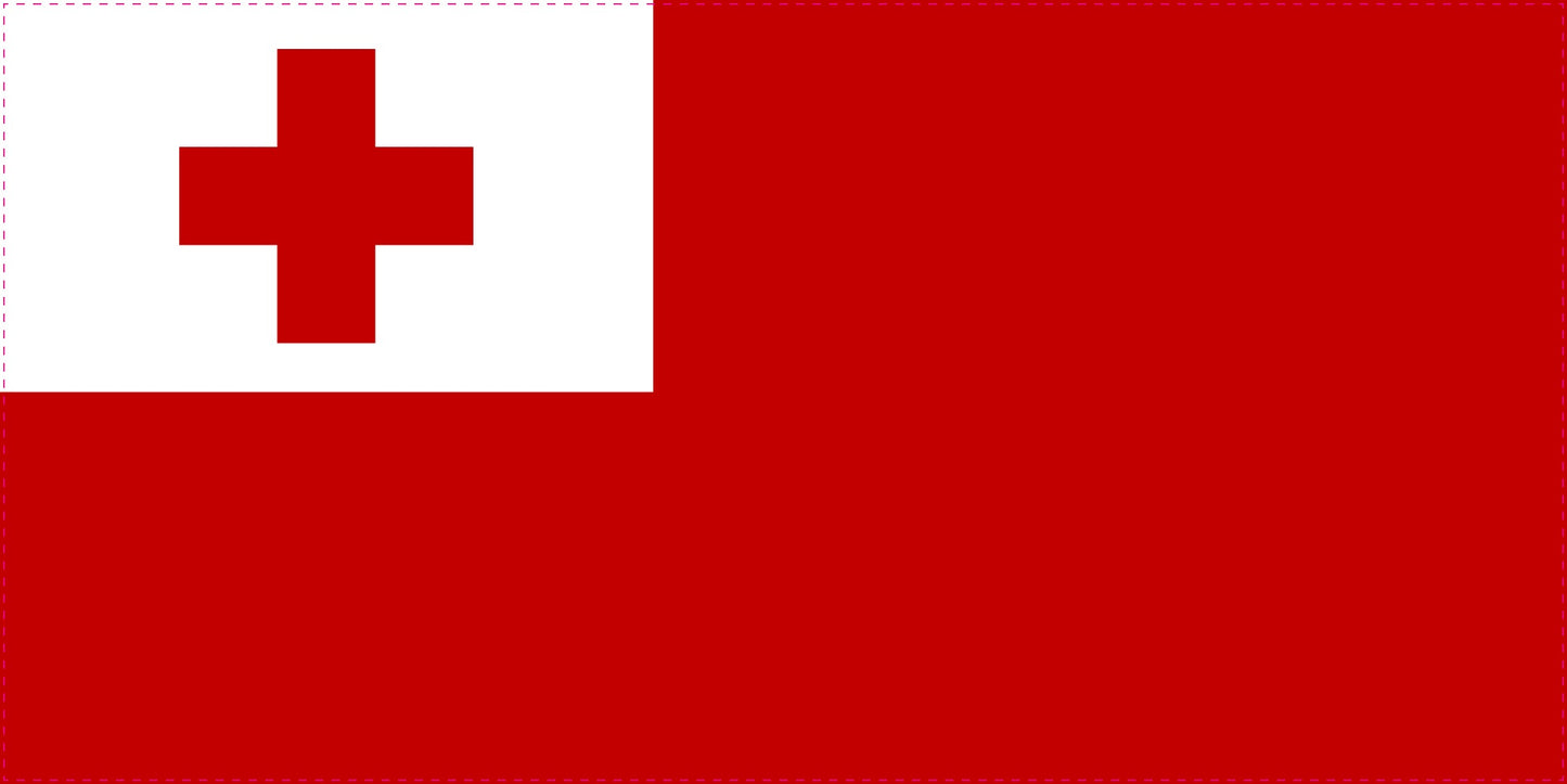 Sticker vlag van Tonga 5-60cm Weerbestendig ES-FL-TON