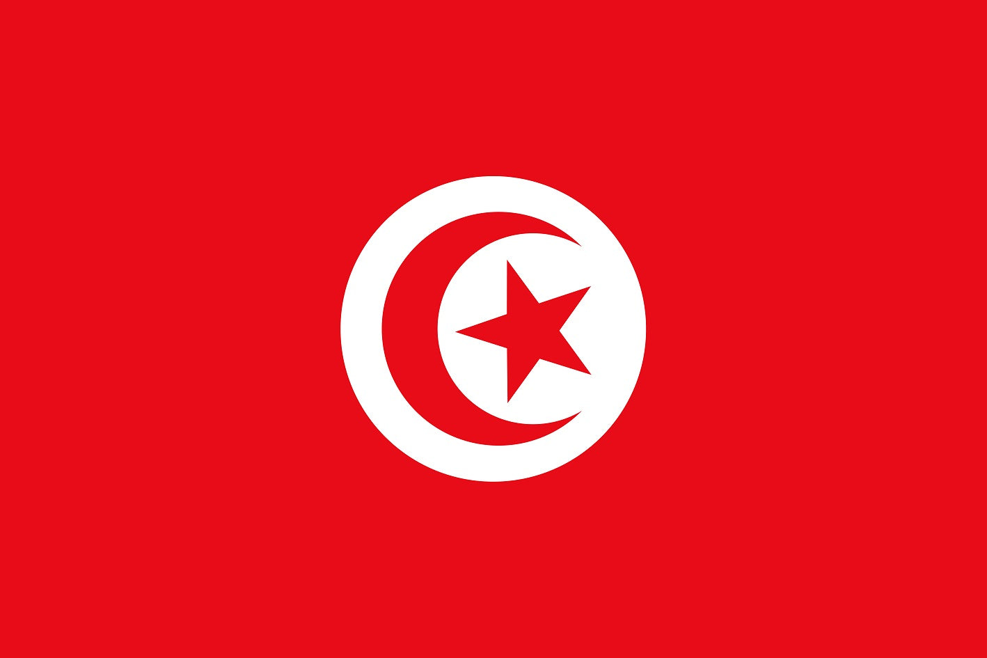 Sticker vlag van Tunesië 5-60cm Weerbestendig ES-FL-TUN