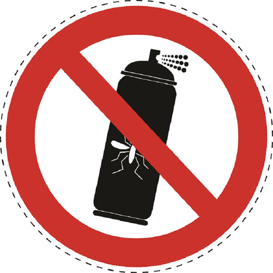 1 stuk Verbodssticker "Organisch / Geen pesticidenspuiten" gemaakt van PVC-kunststof, ES-SI23200