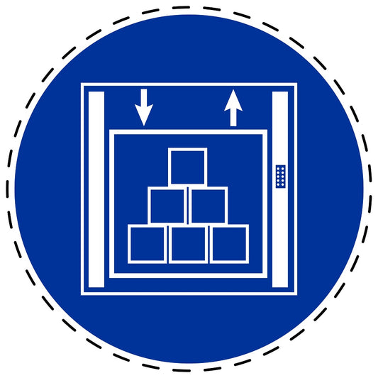 Gebodenstickers "Laadhoogte" van PVC-kunststof, ES-SIM1650