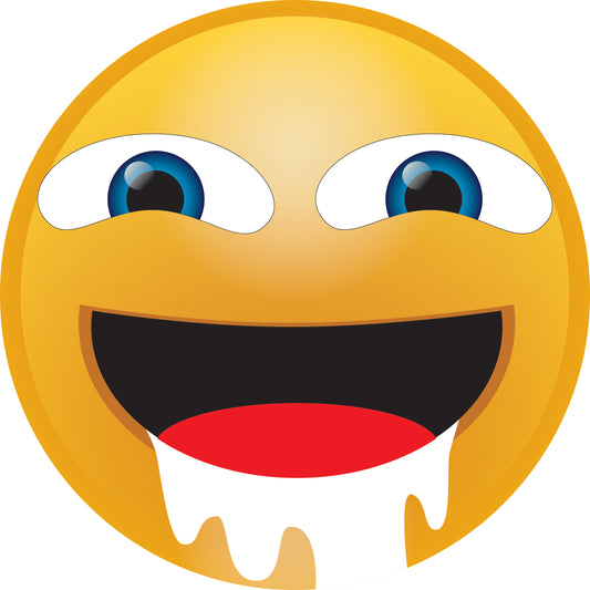 Smiley sticker 2 - 60 cm maat  Hoeveelheden bijzonder goedkoop ES-SMI-10590