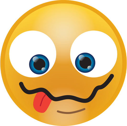 Smiley sticker 2 - 60 cm maat  Hoeveelheden bijzonder goedkoop ES-SMI-10670