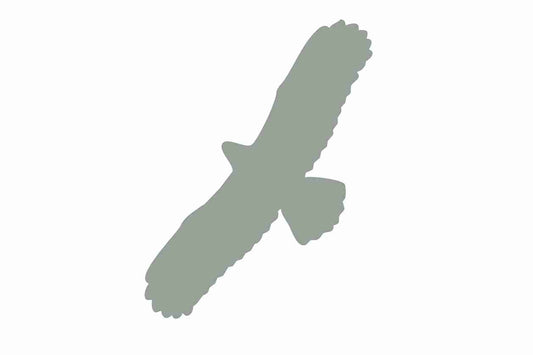 Vogelbeschermingssticker 60-100 cm EW-VOG-100-91, lichtgrijze kleur, gemaakt van weerbestendig kunststof