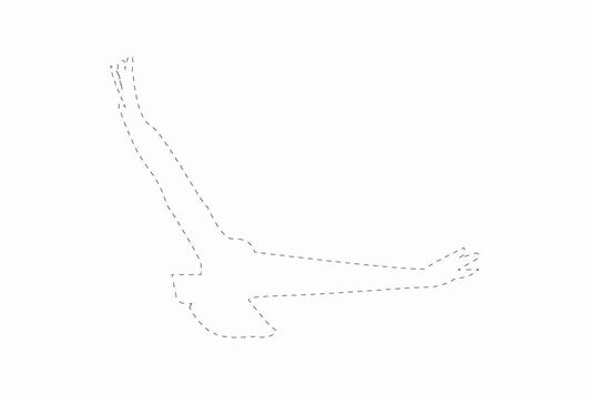 Vogelbeschermingssticker 60-100 cm EW-VOG-140-0, witte kleur, gemaakt van weerbestendig kunststof.