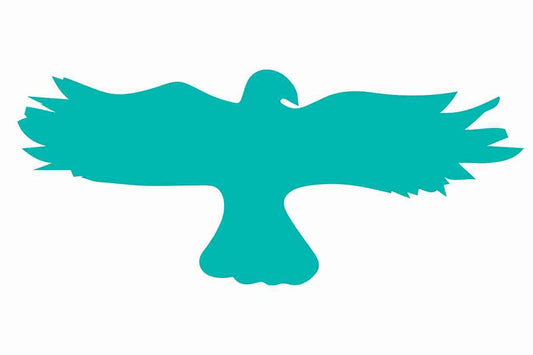 Vogelbeschermingssticker 60-100 cm EW-VOG-20-802, lichtgroene kleur, gemaakt van weerbestendig kunststof.