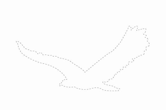 Vogelbeschermingssticker 10-50 cm EW-VOG-80-0, witte kleur, gemaakt van weerbestendig kunststof