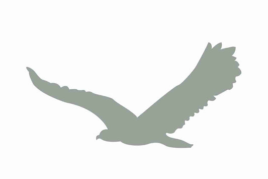 Vogelbeschermingssticker 60-100 cm EW-VOG-80-91, lichtgrijze kleur, gemaakt van weerbestendig kunststof