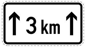 1 Stuk verkeersbord 2–15 cm EW-Verk-1001-31