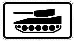 1 Stuk verkeersbord 2–15 cm EW-Verk-1049-12