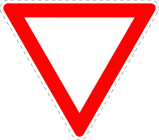 1 stuk verkeersbord "Voorrang verlenen!" 20–70 cm EW-Verk-205