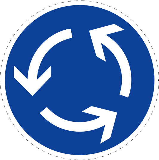 1 Stuk verkeersbord "Verleen voorrang aan verkeer van rechts op het kruispunt" 2–15 cm EW-Verk-215