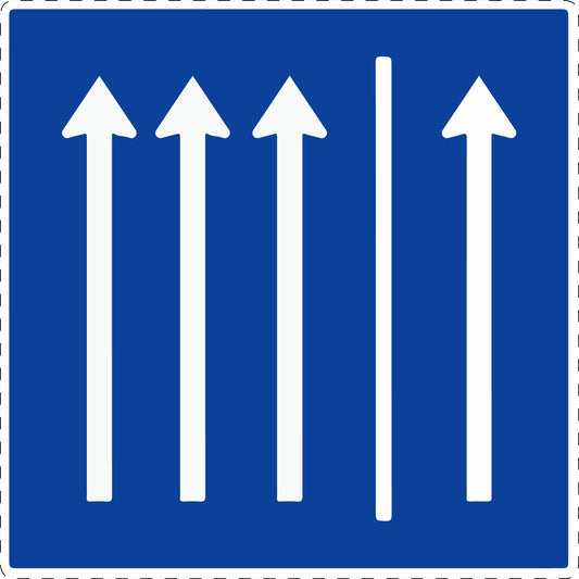 1 Stuk verkeersbord "Gebruik vluchtstrook" 2–15 cm EW-Verk-223.1-50