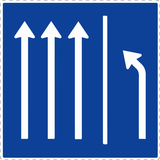 1 Stuk verkeersbord "Vluchtstrook vrijmaken" 2–15 cm EW-Verk-223.3-50
