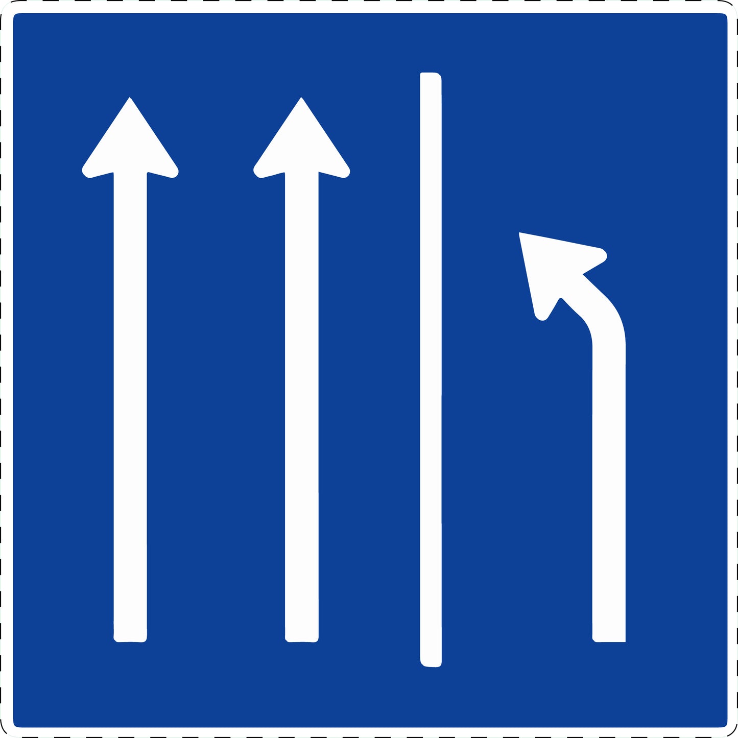 1 Stuk verkeersbord "Vluchtstrook vrijmaken" 2–15 cm EW-Verk-223.3