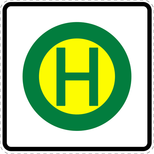 1 Stuk verkeersbord "Bushalte voor lijndienst- en schoolbussen" 20–70 cm EW-Verk-224-51